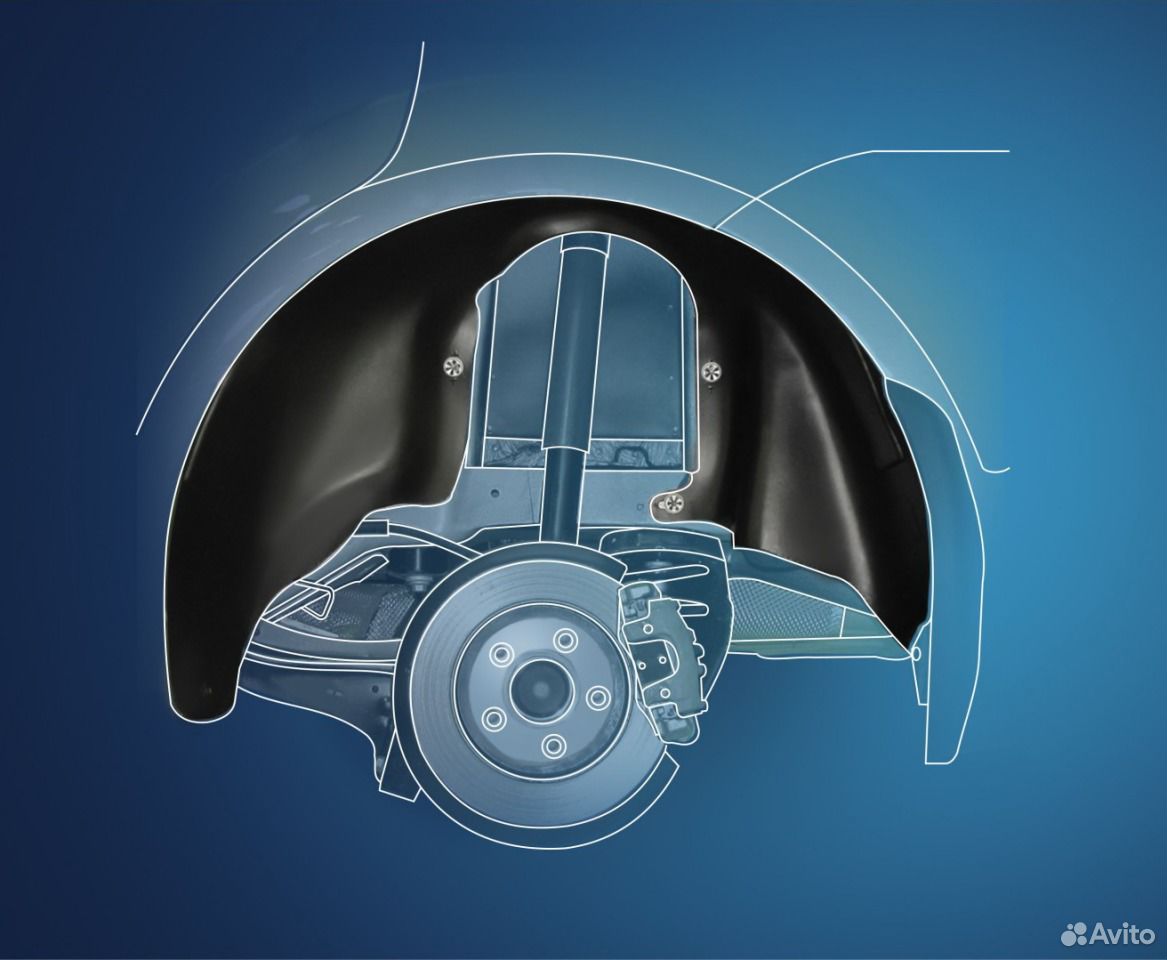 Подкрылки задние Nissan Tiida