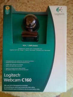 Веб-камера Logitech C160 1.3Mp новая в упаковке