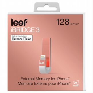 Внешняя флешка leef iBridge 3 128gb для Apple iPho