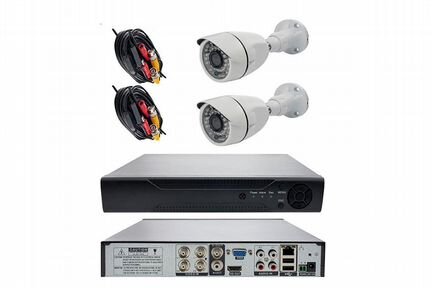 Комплект видеонаблюдения для улицы (2 камеры)