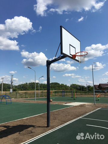 Стойка баскетбольная стационарная, вынос 1.2 м