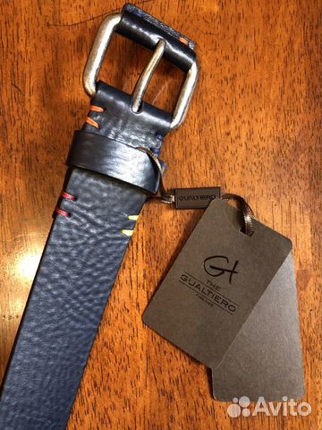 Мужской кожаный ремень бренд Гуальтеро Италия