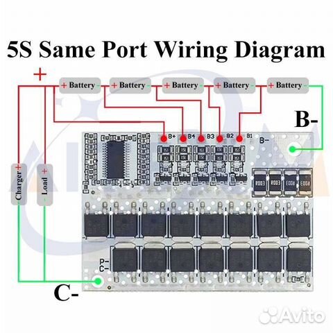 Защитная плата 5S BMS LMO 18 в 3,7 в 100A