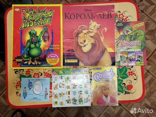 Альбомы для наклеек Panini и жевачек 90х