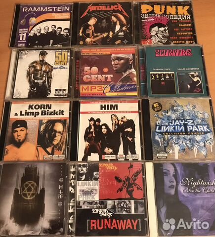 Музыкальные cd диски linkin park, Metallica, Scorp