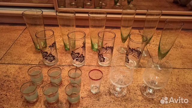 Стаканы, бокалы, рюмки СССР
