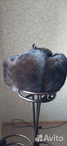 Норковая шапка мужская ушанка