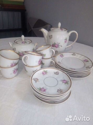 Кофейный набор тонкий фарфор Вербилки