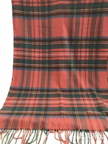Палантин Шарф Тартан Johnston Cashmere Оригинал