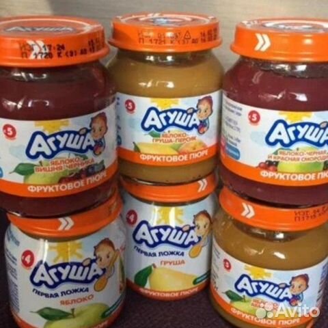 Фруктовое пюре агуша бесплатно