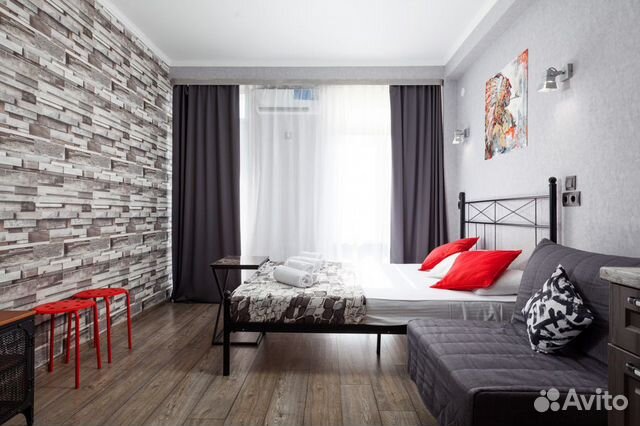 

Квартира-студия, 29 м², 2 кровати
