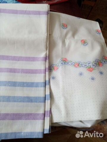 Простынь льняная, хлопчатобумажная