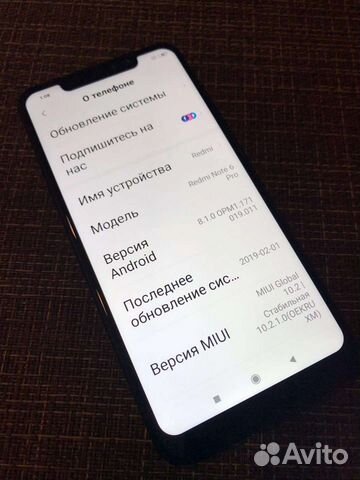 Телефон Xiaomi redmi note 6 pro