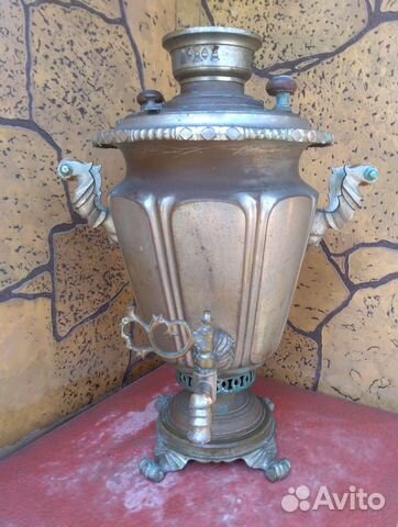 Самовар на дровах старинный