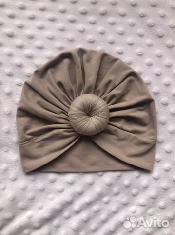 Шапка тюрбан с бубликом