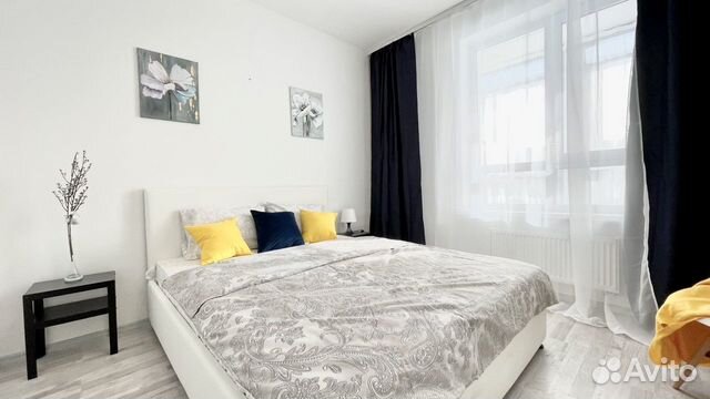 

1-к. квартира, 46 м², 2 кровати