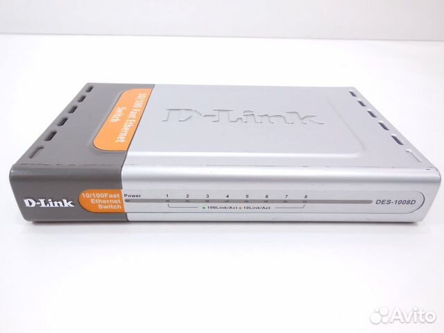 Коммутатор D-link Switch Fast DES-1008D (8-Port)