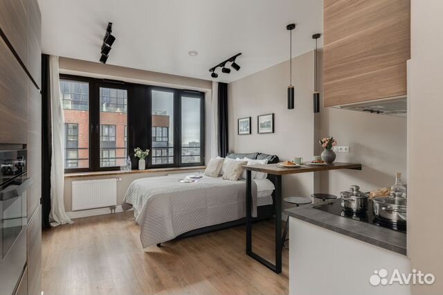 

Квартира-студия, 30 м², 1 кровать
