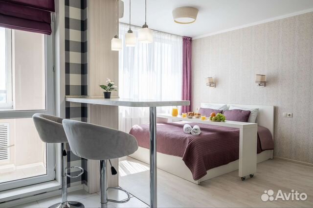 

1-к. квартира, 55 м², 2 кровати