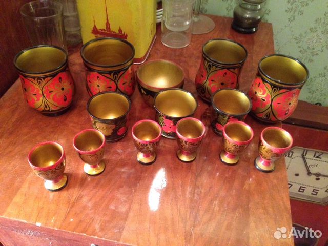 Деревянная посуда хохлома