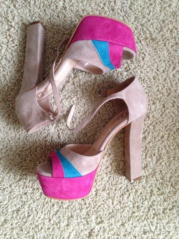 Новые замшевые туфли Италия