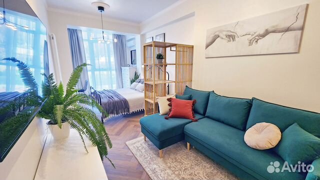 

Квартира-студия, 33 м², 2 кровати