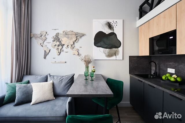 

Квартира-студия, 30 м², 2 кровати