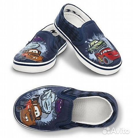 Слипоны мокасины кеды Crocs Hover Slip Cars