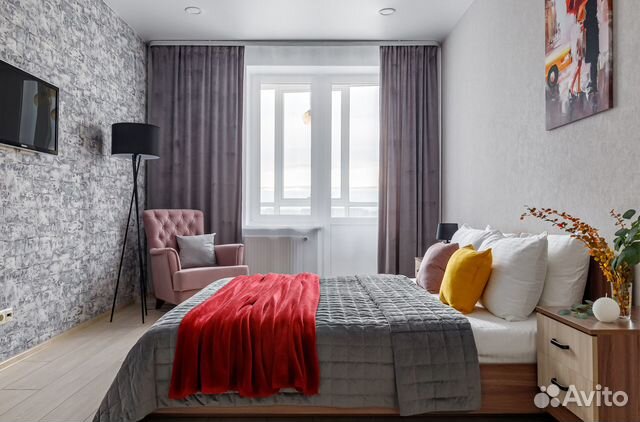

1-к. квартира, 40 м², 2 кровати