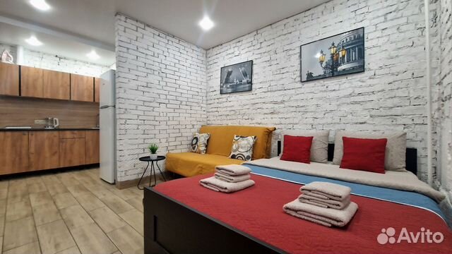 

Квартира-студия, 28 м², 2 кровати