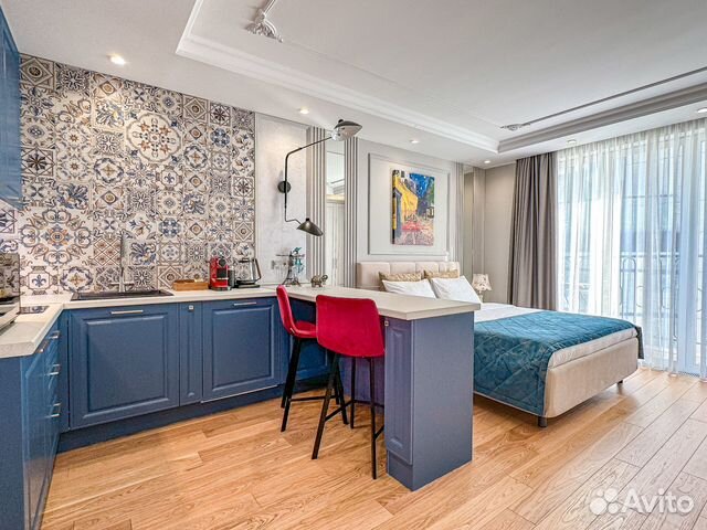 

Квартира-студия, 36 м², 2 кровати