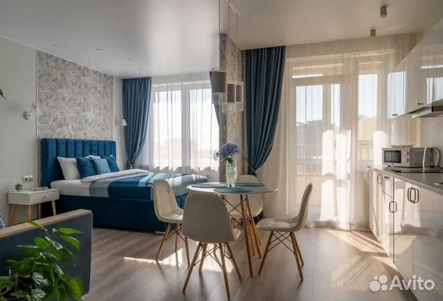 

Квартира-студия, 35 м², 2 кровати