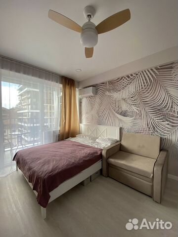 

Квартира-студия, 28 м², 2 кровати