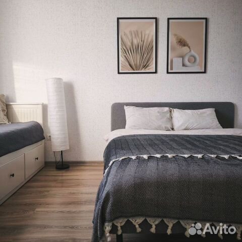 

1-к. квартира, 46 м², 3 кровати