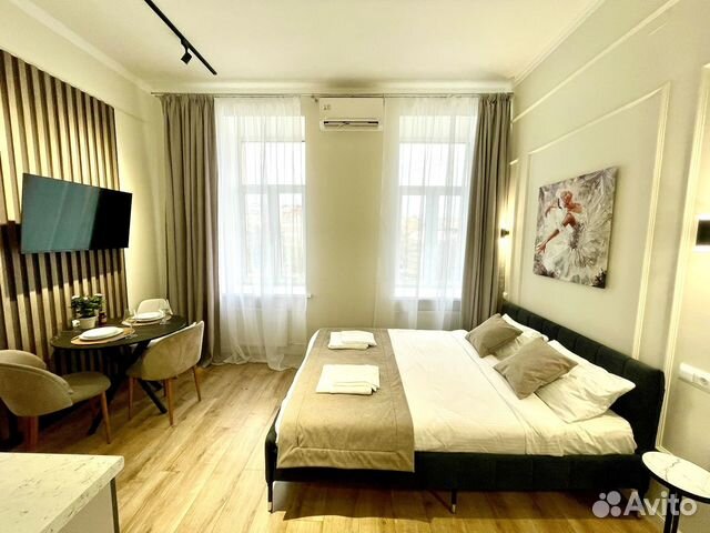 

Квартира-студия, 25 м², 2 кровати