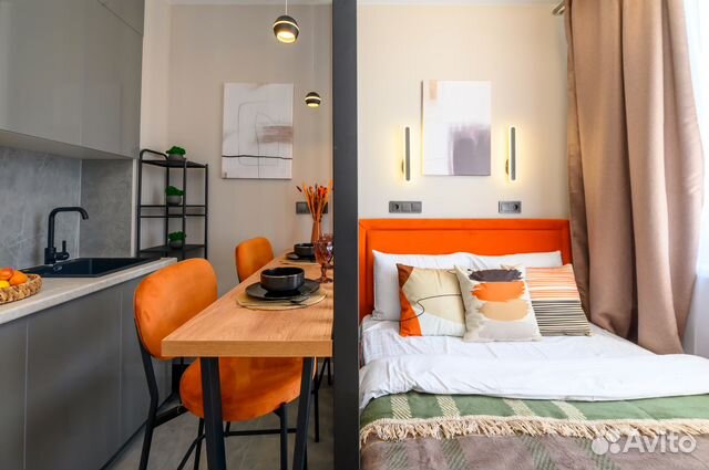 

Квартира-студия, 12 м², 1 кровать