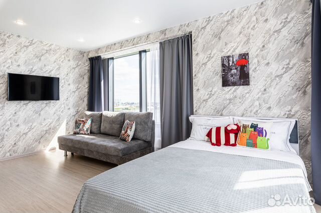 

Квартира-студия, 45 м², 2 кровати