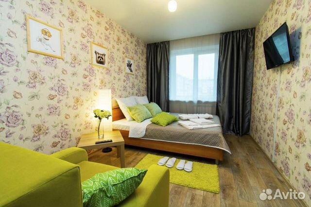 

1-к. квартира, 40 м², 2 кровати