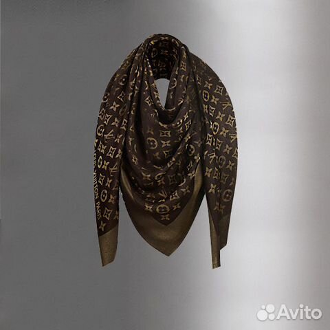 Шаль Louis Vuitton monogram с люрексом арт.133-6