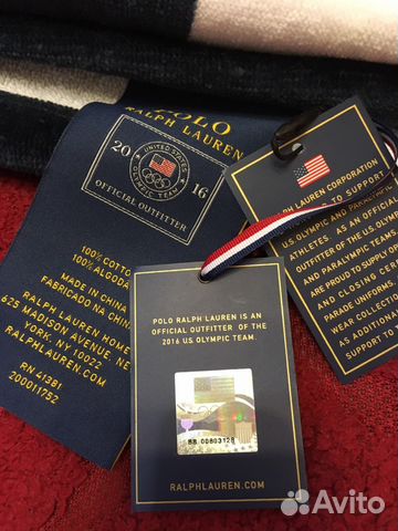 Полотенце пляжное Polo Ralph Lauren Team USA RIO