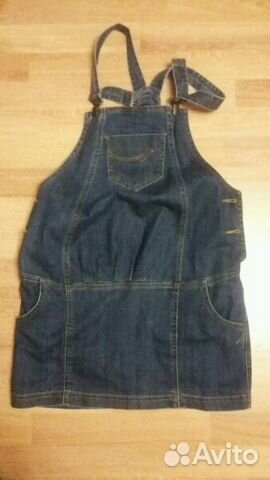 Джинсовый сарафан для беременных