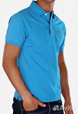 Футболка Поло Lacoste Бирюзовый размер S-XXL Футболка Поло Lacoste Бирюзовый размер S-XXL