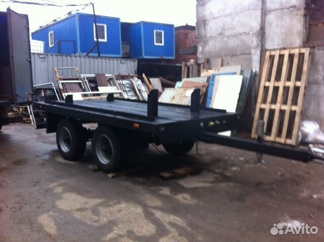 Прицеп для бункеров и контейнеров лодочек 8 кубов