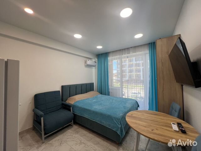 

Квартира-студия, 28 м², 2 кровати