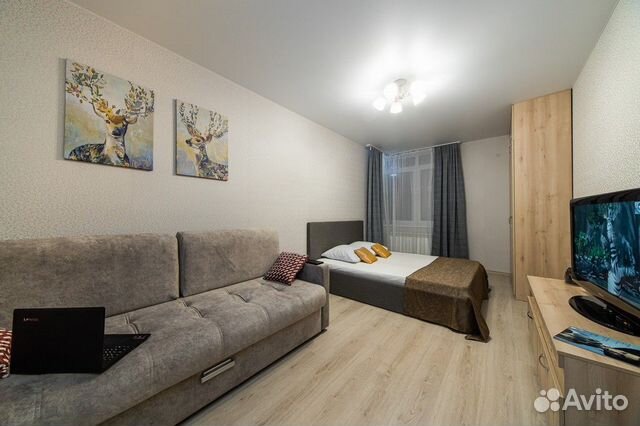 

1-к. квартира, 45 м², 2 кровати