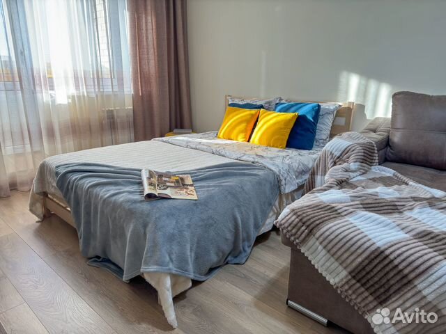 

1-к. квартира, 42 м², 2 кровати