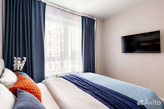 

2-к. квартира, 44 м², 2 кровати