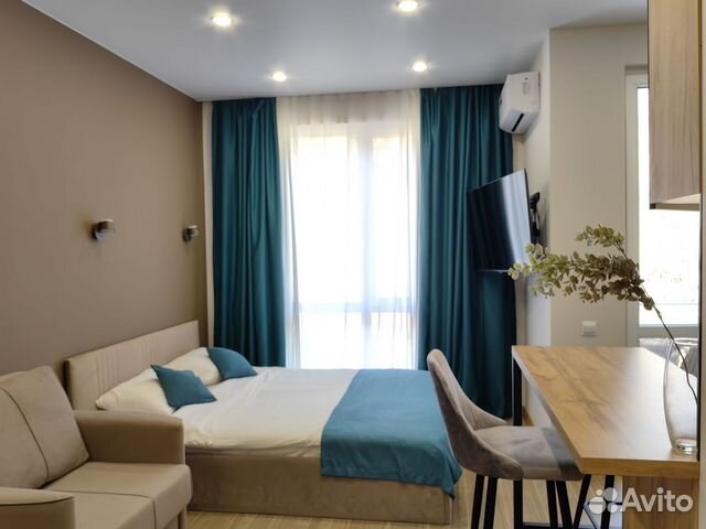 

Квартира-студия, 30 м², 2 кровати