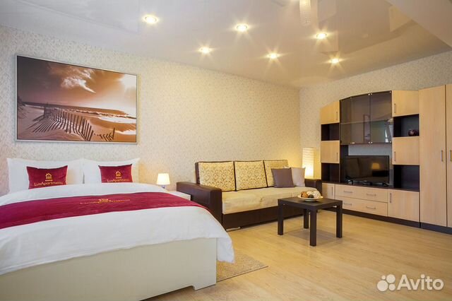 

Квартира-студия, 33 м², 2 кровати