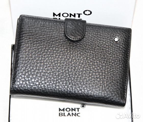 Кожаное портмоне Montblanc авто-деньги-паспорт Кожаное портмоне Montblanc авто-деньги-паспорт